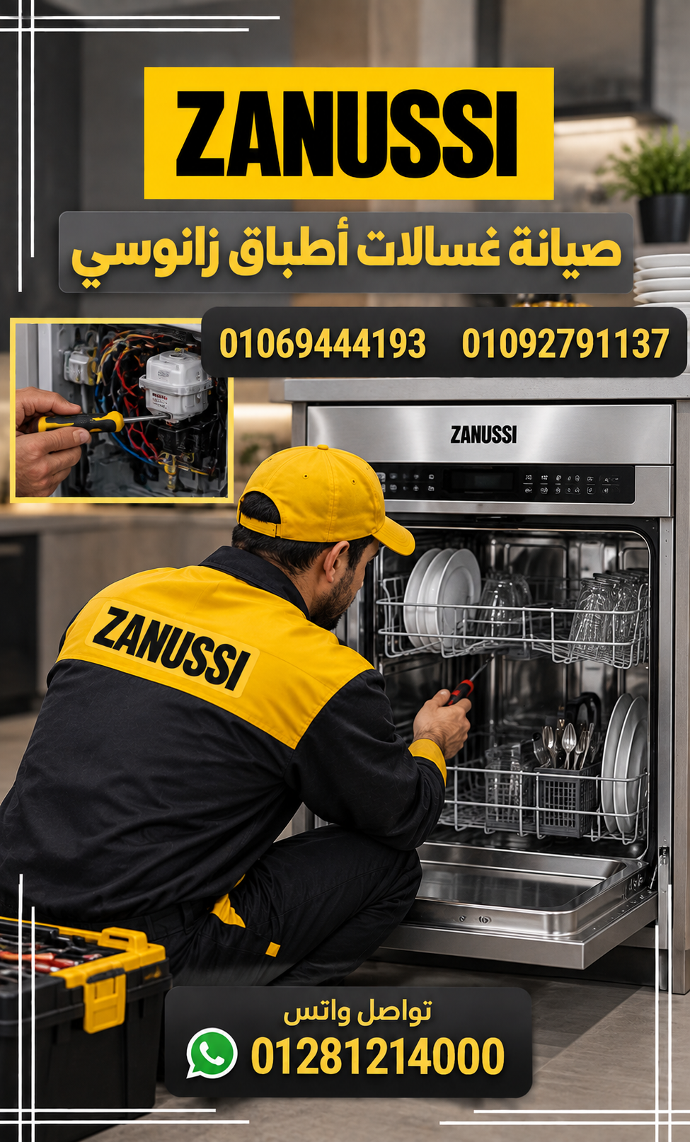 صيانة غسالات أطباق زانوسي